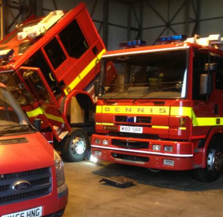 refurbished fire engine ready for sale at fire truck services